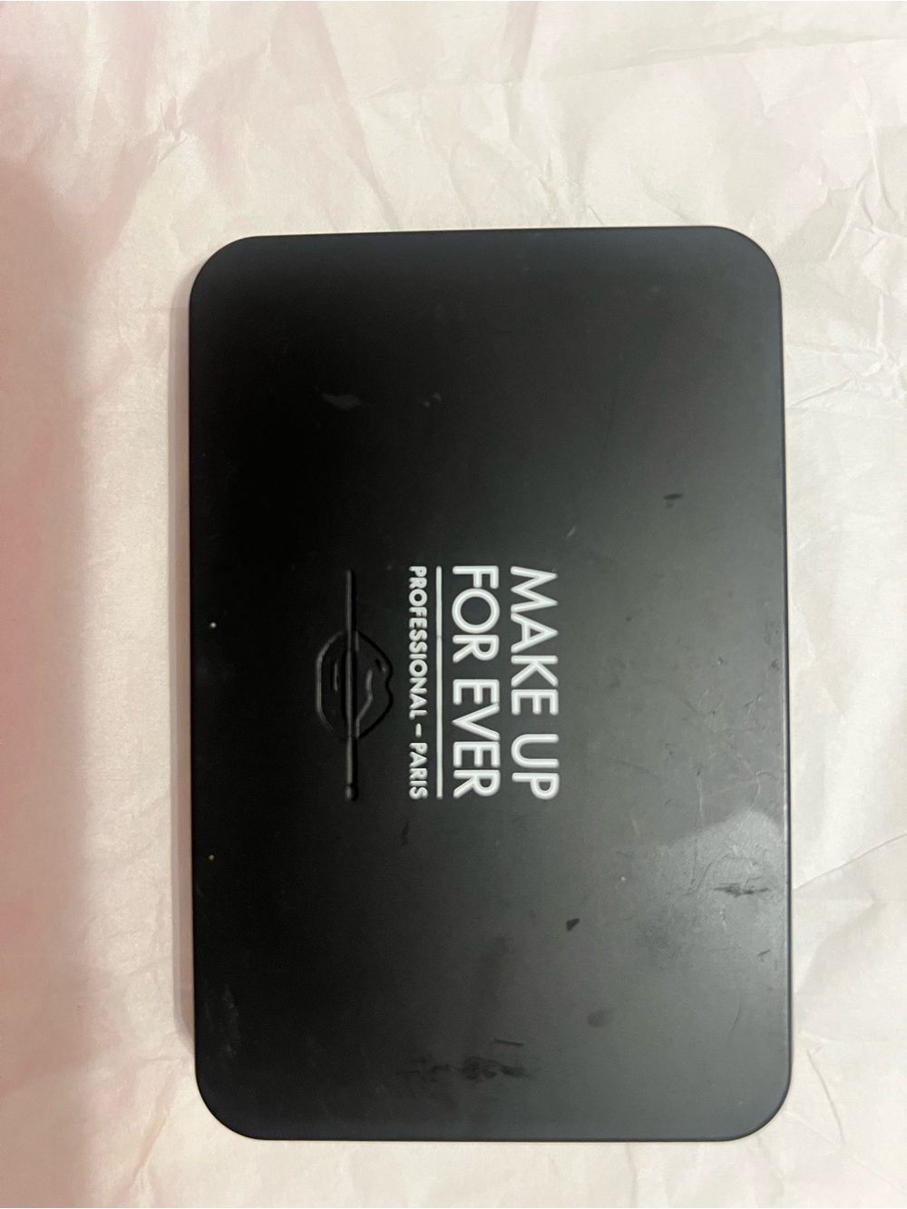 Makeup Forever Matte Black Compact Palette with White Logo